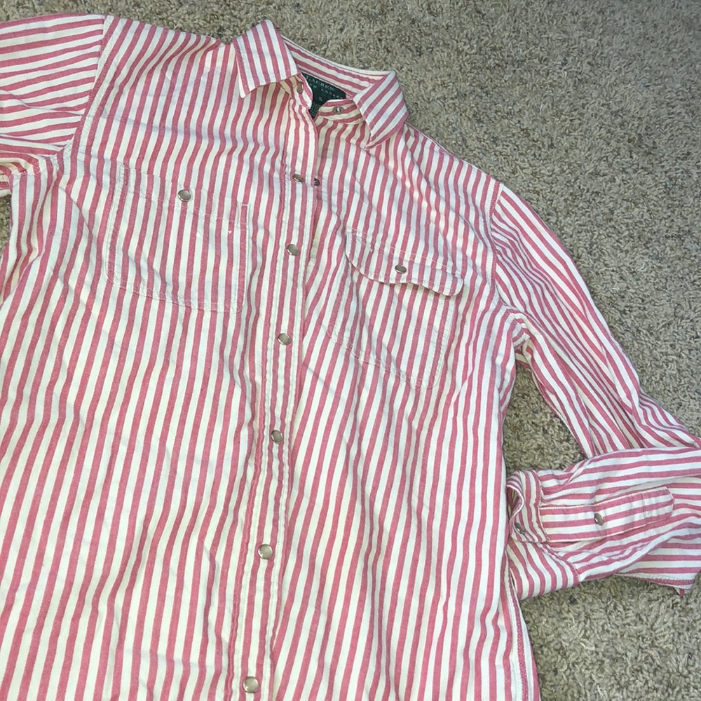 Ralph Lauren pearl snap button down